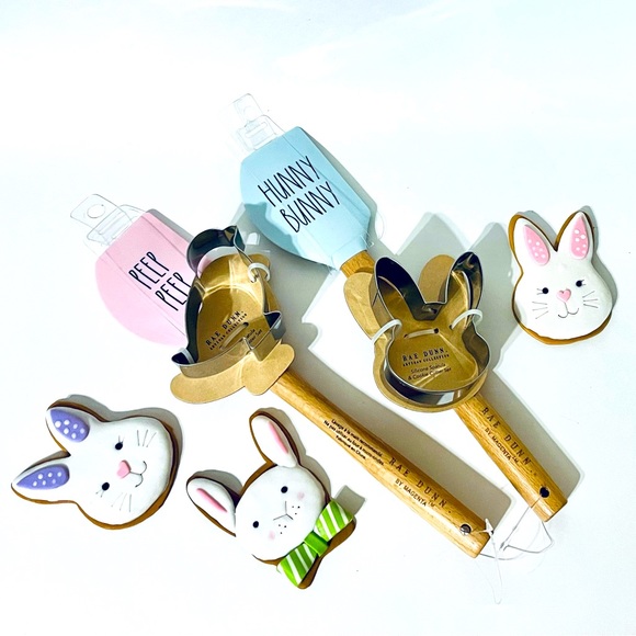 Rae Dunn Easter Spatulas and cookie cutter’s - Picture 1 of 1